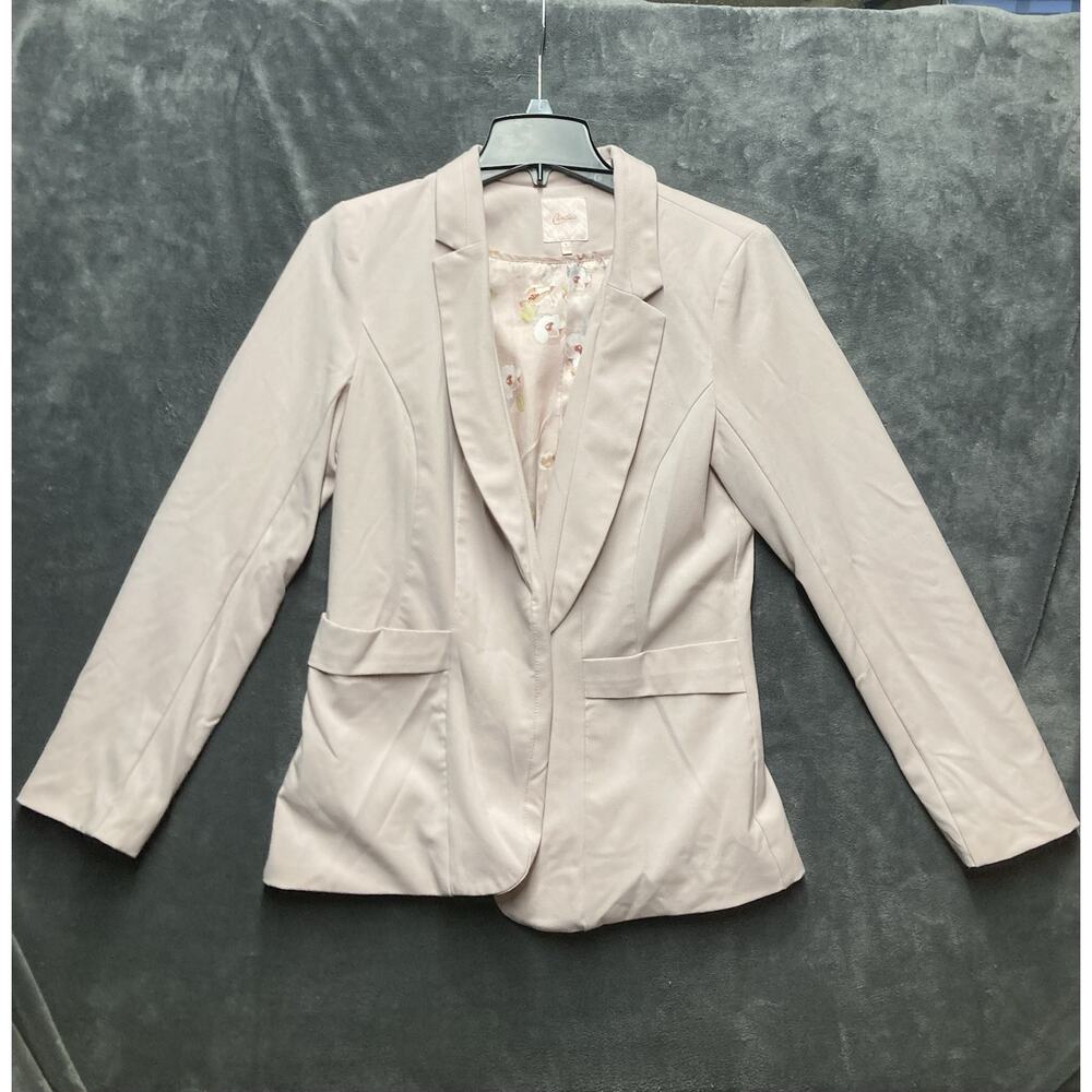 Y2K Candies Pale Pink OpenFront Blazer Coquette Gossip Girl Bridal/Baby Shower L